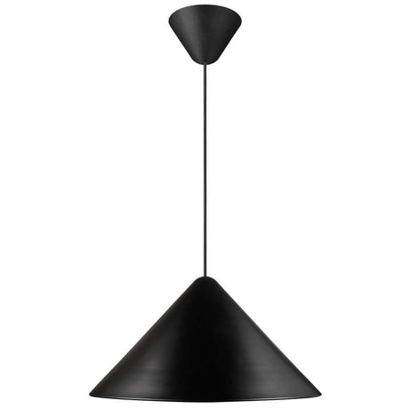 Pendelleuchte Nono 49 in modernem, geometrischem Design mit schwarzem Abschluss.