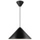 Pendelleuchte Nono 49 in modernem, schwarzem Design mit geometrischer Form und blendfreier Lichtverteilung.