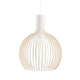 Pendelleuchte Octo 4240 aus Finnland, Holz, Ø 54cm, elegante Zwiebel-Form, moderne Raumbeleuchtung.