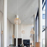 Lampada a sospensione OCTO Small 4241 Made di legno Ø 45 cm