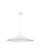 Pendelleuchte Pendelleuchte Weiß aus Acryl und Seide, moderne Designlampe für gemütliche Atmosphäre.