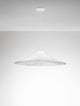Pendelleuchte Pendelleuchte Weiß - moderne, elegante Lampe in beige aus Acryl und Seide, ideal für Schlafzimmer.