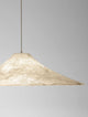 Pendelleuchte Pendelleuchte Weiß – elegante beige Lampe aus Acryl und Seide, ideal für jedes Schlafzimmer.