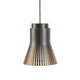 Pendelleuchte Petite 4600 aus Holz Ø 20cm, stylische Lampe mit konischem Leuchtenschirm in Schwarz.
