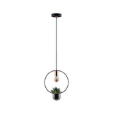 Hanger lampplant lamp Neordic tasja zwart, koper