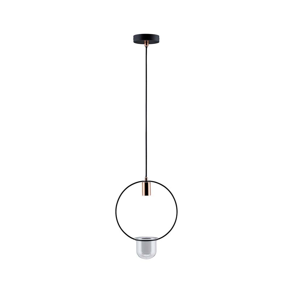 Hanger lampplant lamp Neordic tasja zwart, koper