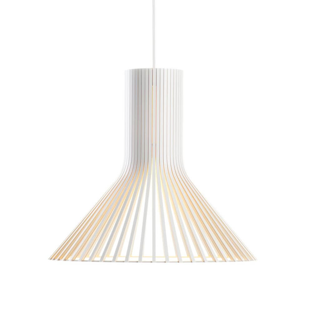 Pendelleuchte Puncto 4203 aus Holz Ø 45cm - moderne Designerleuchte in Holzoptik für stilvolle Räume