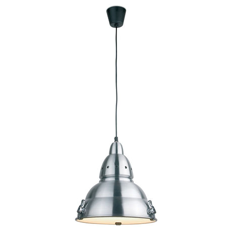 Pendant light SIRIA in matte nickel made of metal with a modern design and pleasant light.