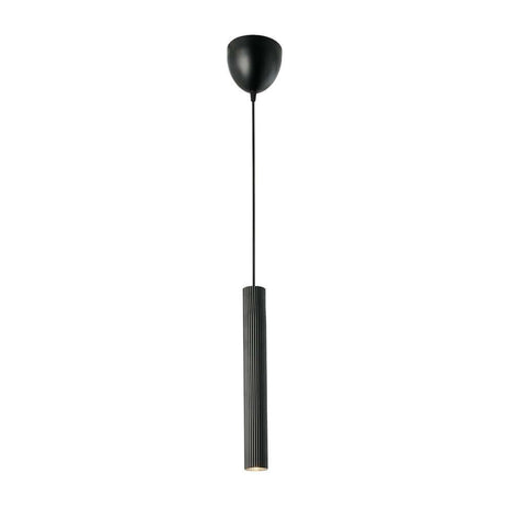 Pendelleuchte Vico in minimalistischer, skandinavischer Eleganz mit gerippter Oberfläche und nach unten gerichteter Beleuchtung.