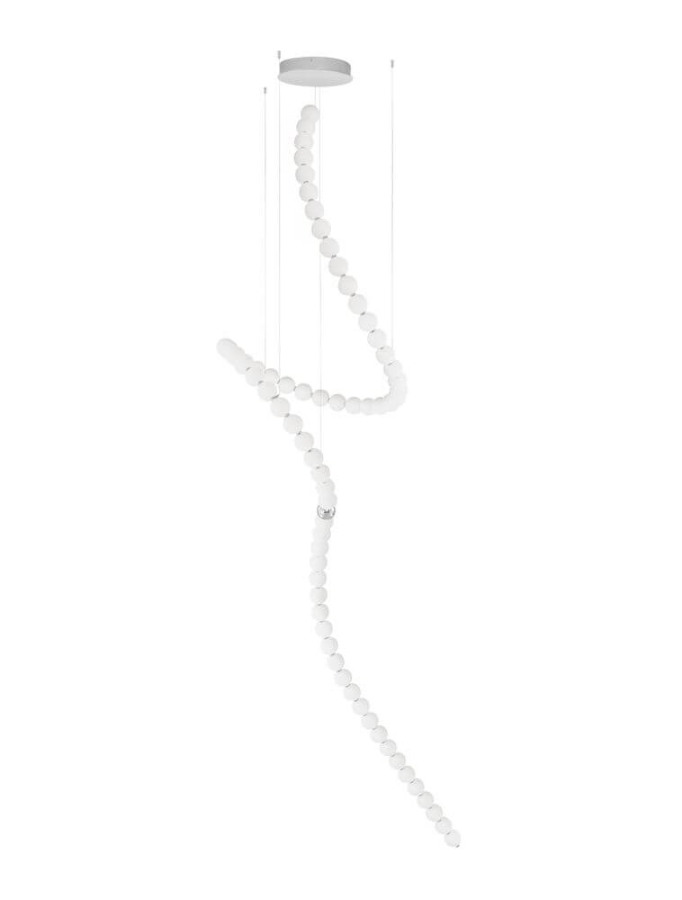 Perla LED Pendelleuchte 67-flammig Ø 79cm 3000K in eleganter, zeitloser Form mit Opalglas.