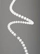Perla LED Pendelleuchte 67-flammig Ø 79cm 3000K mit schlichten Opalglas-Elementen und modernem Design.