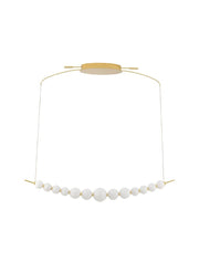 Perla LED pendellampe med dyp bue, 13 lyskilder, 3000K 