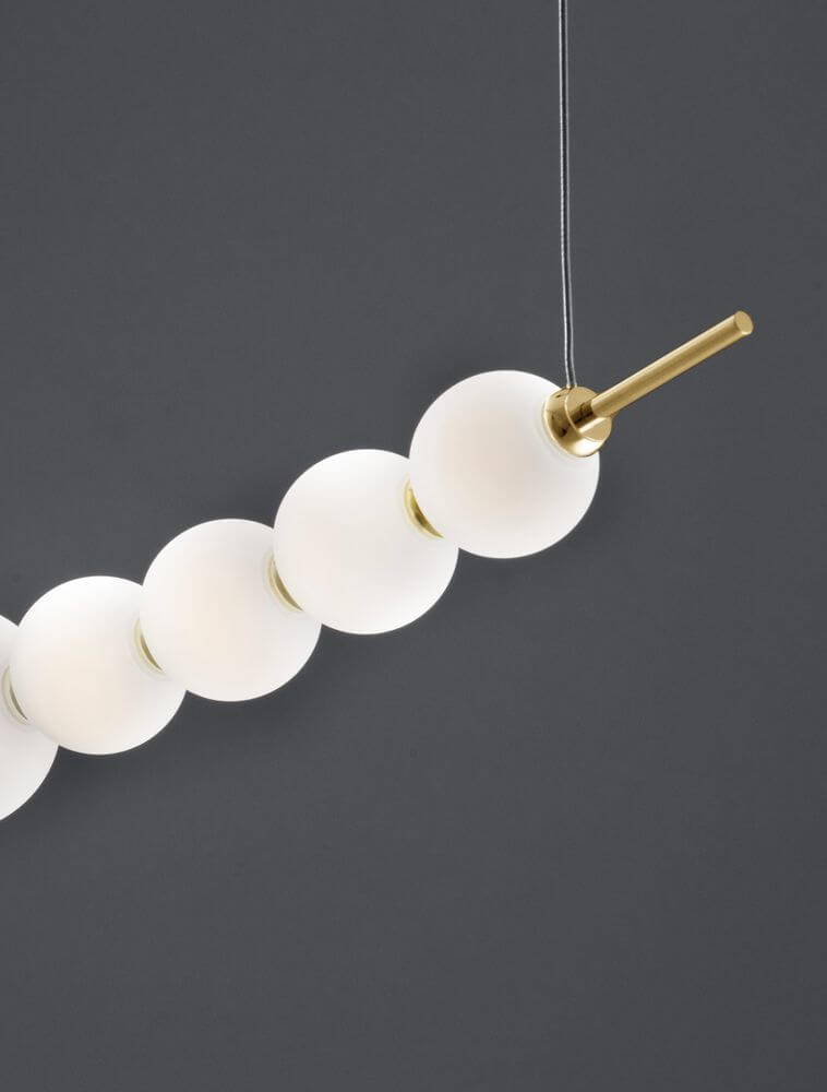 Perla LED Pendelleuchte Tiefbogen 13-flammig 3000K