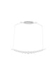 Perla LED Pendelleuchte Tiefbogen 13-flammig 3000K mit minimalistischen weißen Kugeln und elegantem Design.