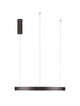 Perrine LED Pendelleuchte Ø 60cm 3000K – moderne nickelfarbene Deckenlampe aus Aluminium mit integriertem 22W LED, 3000K, dimmbares Licht für Esszimmer