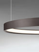 Perrine LED Pendelleuchte Ø 60cm 3000K – moderne nickelfarbene Ring-Pendelleuchte aus Aluminium mit integrierter 22W LED, 3000K warmweiß