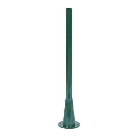 Palo Persius per lampade verde, palo per lampade verde per illuminazione decorativa per esterni.