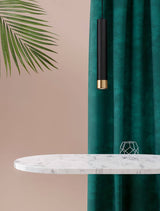 Picto Pendelleuchte GU10 Ø 6cm Schwarz, Gold