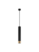 Picto Pendelleuchte GU10 Ø 6cm Schwarz, Gold