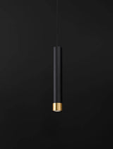 Picto Pendelleuchte GU10 Ø 6cm Schwarz, Gold