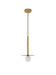 Pielo Pendelleuchte G9 Ø 22cm in elegantem Design aus Metall und Glas für zeitlose Raumausstattung.