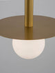 Pielo Pendelleuchte G9 Ø 22cm in elegantem Design aus Metall und Glas mit runder Leuchte