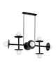 Pielo Pendelleuchte G9 Balken 32cm8-flammig in modernem Design aus Metall und Glas.