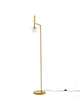 Pielo Stehlampe G9 H 165cm Ø 42cm elegante Stehleuchte aus Metall und Opalglas