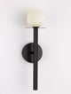 Pielo Wandleuchte G9 H 45cm - elegante Wandlampe mit Opalglas und modernem Design aus Metall.