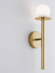 Pielo Wandleuchte G9 H 45cm in modernem Design mit Opalglas und Metall für elegantes Zuhause