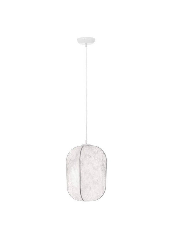 Pierida Pendelleuchte E27 Weiß, Ø 30cm, weiße Hängeleuchte mit modernem Design