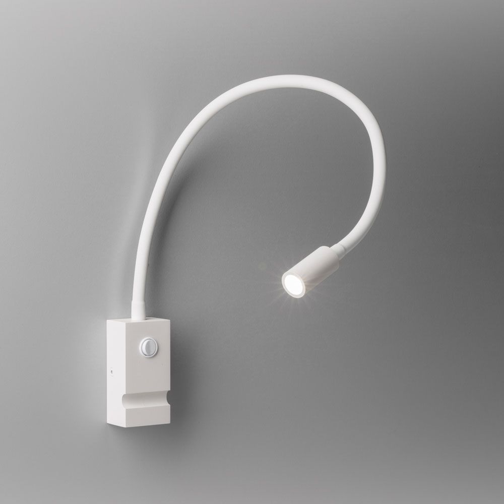 Lampada da parete pip con braccio di lettura a LED mobile 190lm bianco