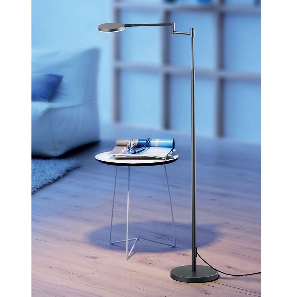 Plano B LED floor lamp 140cm with touch dimmer 2000lm platinum