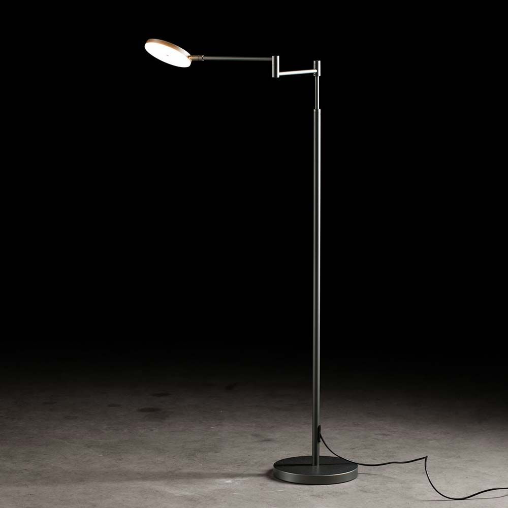 Plano B LED lampe debout 140 cm avec talent gras 2000lm platine