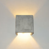 Plinth wall lamp made of concrete gray