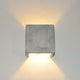 s.luce Plinth Wandleuchte aus Beton Grau