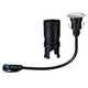 Plug & Shine Bodeneinbaustrahler Floor Mini IP65 95lm 3000K Edelstahl mit Einbauhülse und Kabel.