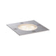 Eckiger LED Bodeneinbaustrahler IP65, rostfrei, für Außenbereiche, warmweißes Licht, 4 Watt, bis 500 Kilo belastbar.