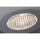 Detailansicht der Wabenstruktur vom Plug & Shine LED Boden Einbaustrahler Grau IP67 für optimale Lichtverteilung.