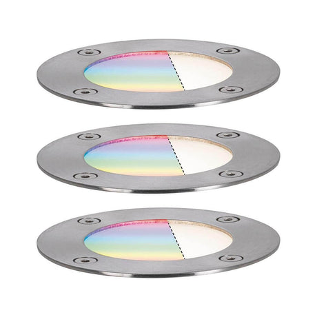 Luci da pavimentazione a LED Plug & Shine Set Smart Home Zigbee RGBW