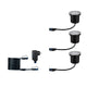 Plug & Shine LED Bodeneinbauleuchten Set mit Steckertrafo und Verbindungskabel für Gartenbeleuchtung.