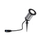 Plug & Shine LED Gartenstrahler Classic Basis-Set Anthrazit IP65 mit Erdspieß und Kabel für Gartenbeleuchtung.