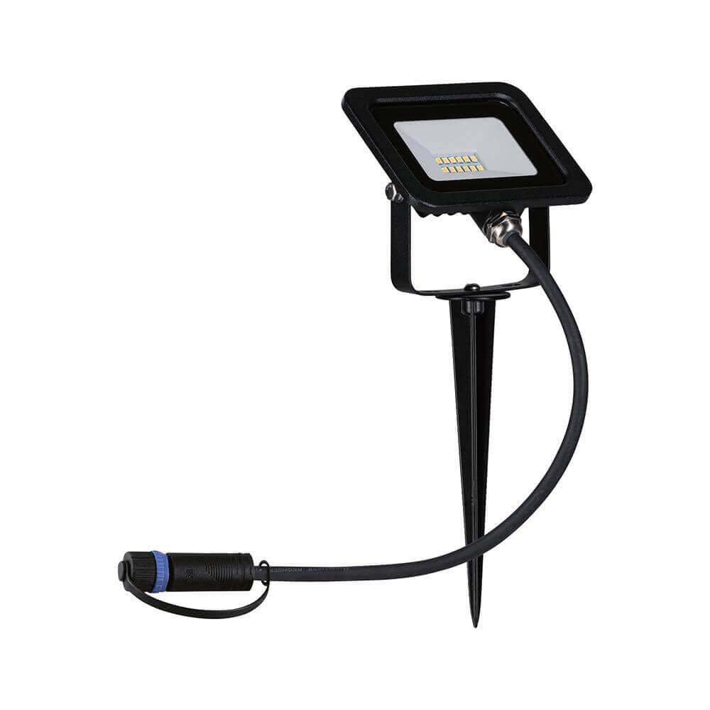 Plug & Shine LED Gartenstrahler Fluter IP65 Schwarz