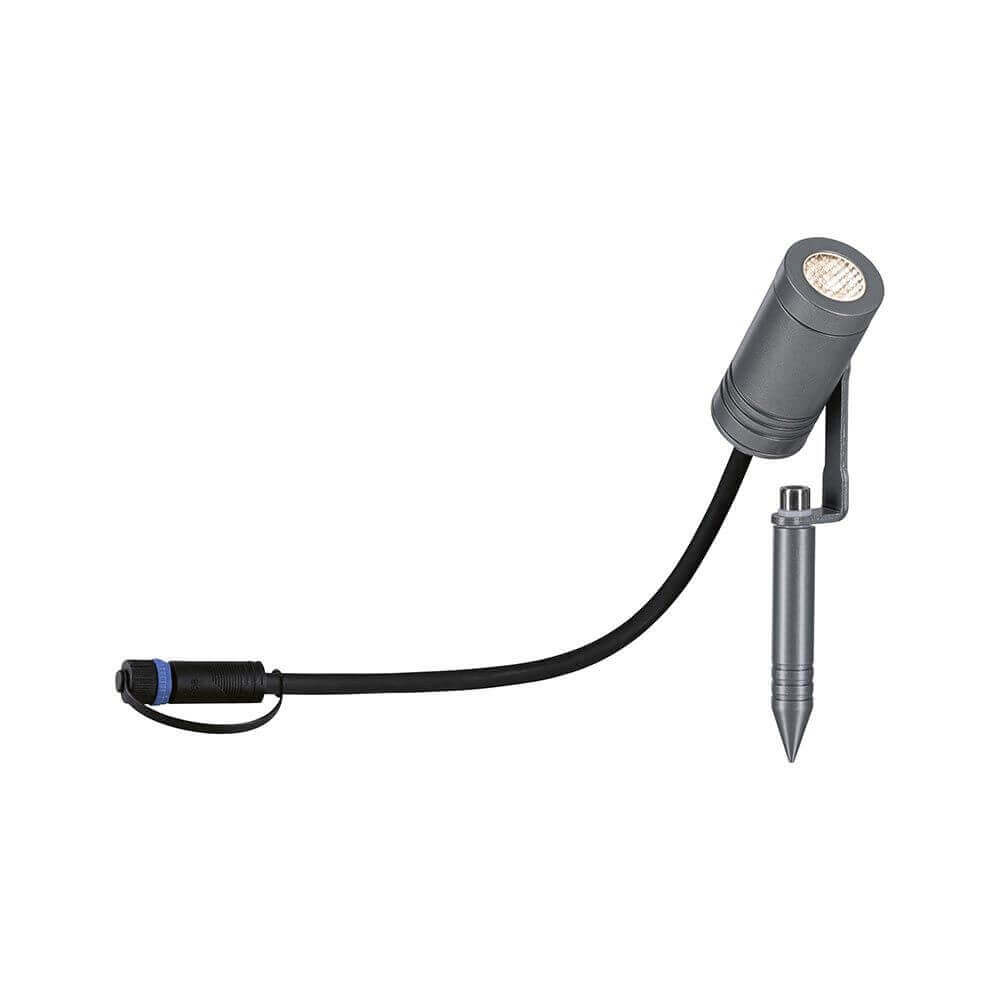 Plug & Shine LED Gartenstrahler Radix IP65 Grau