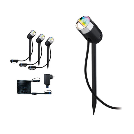 Plug & Shine LED Gartenstrahler Smart Home Zigbee Basis-Set