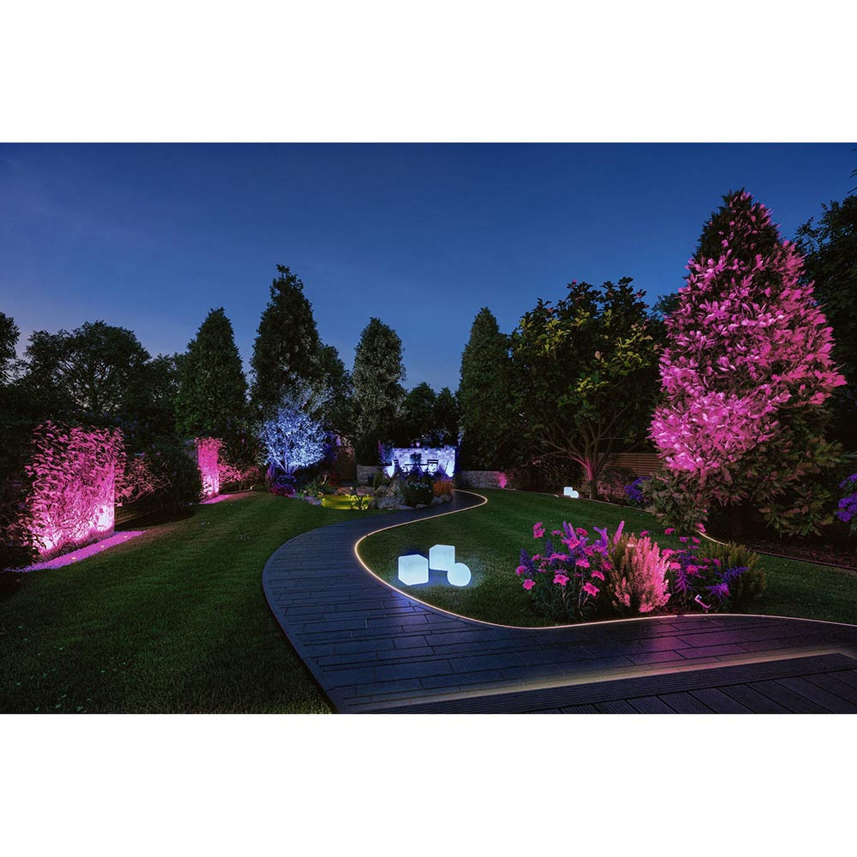 Plug & Shine LED Gartenstrahler Smart Home Zigbee Basis-Set