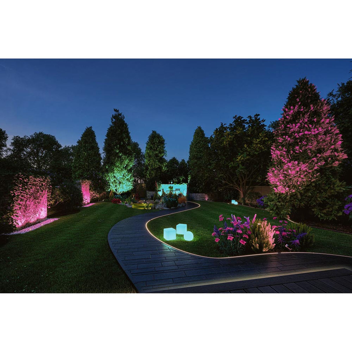 Plug & Shine LED Gartenstrahler Smart Home Zigbee Basis-Set