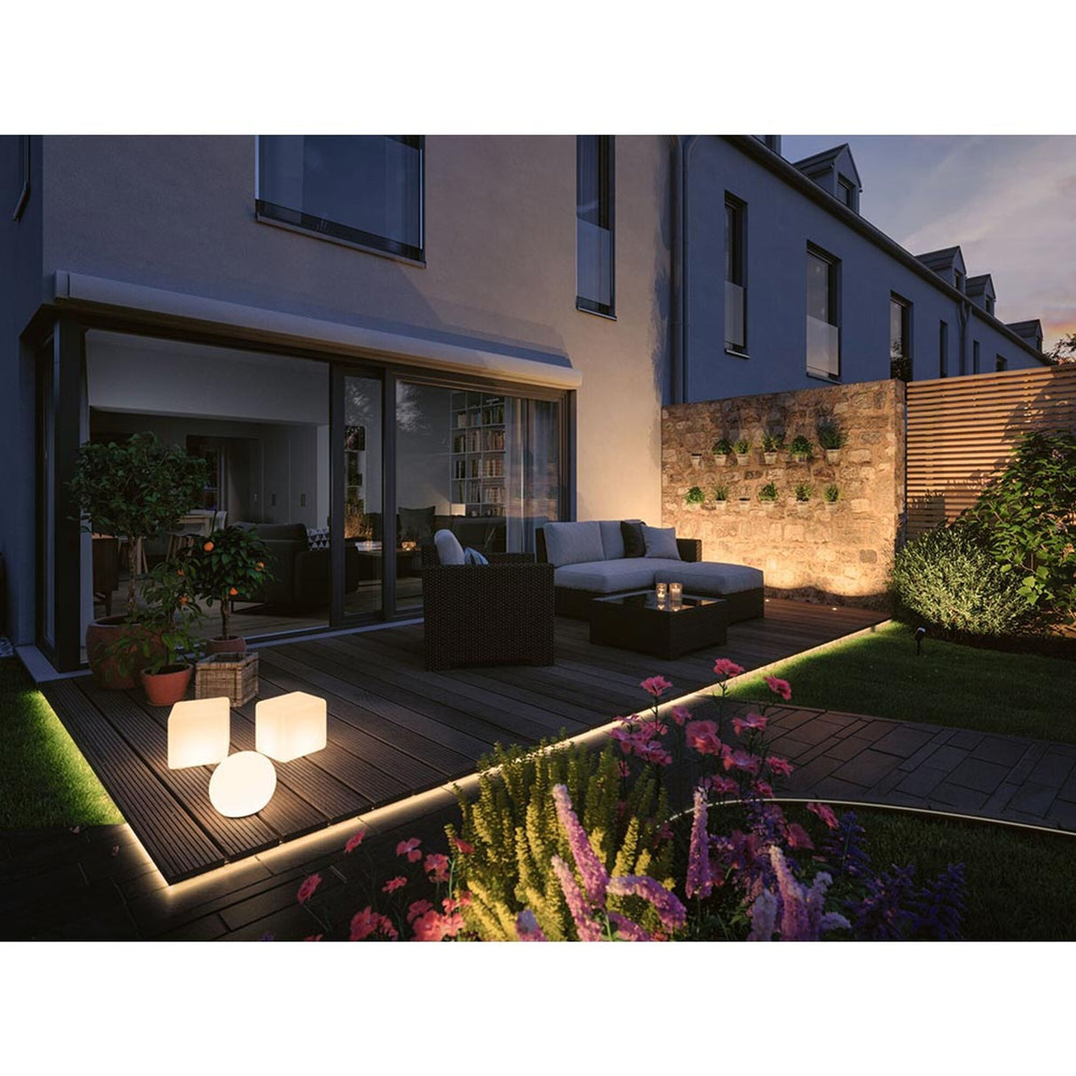 Plug & Shine LED Gartenstrahler Smart Home Zigbee Basis-Set