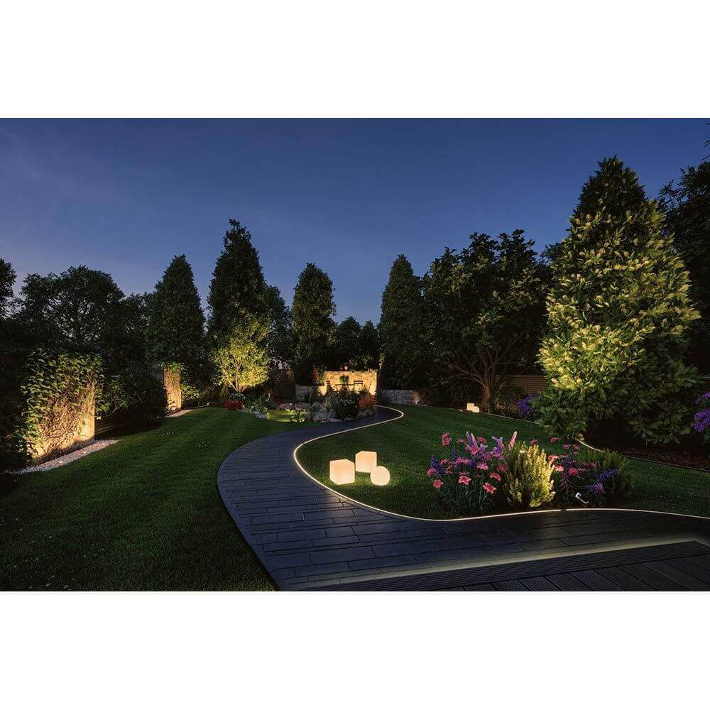 Plug & Shine LED Gartenstrahler Smart Home Zigbee Anthrazit IP65
