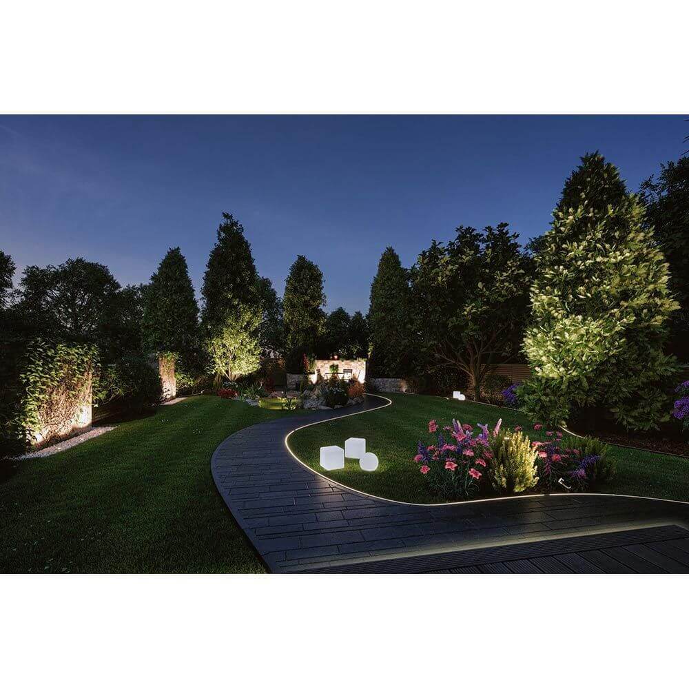 Plug & Shine LED Gartenstrahler Smart Home Zigbee Anthrazit IP65